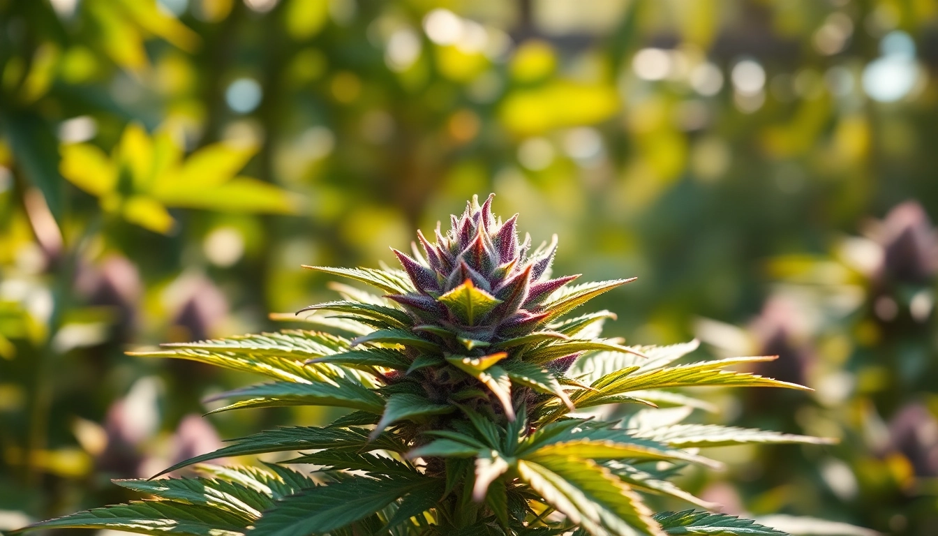 Admire the vibrant miami runtz strain cannabis plant with lush buds and details.